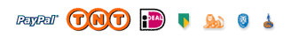 available payment methods; PayPal, Rembours (TNT), iDeal, ABN-AMRO, ING, de Postbank, Rabobank